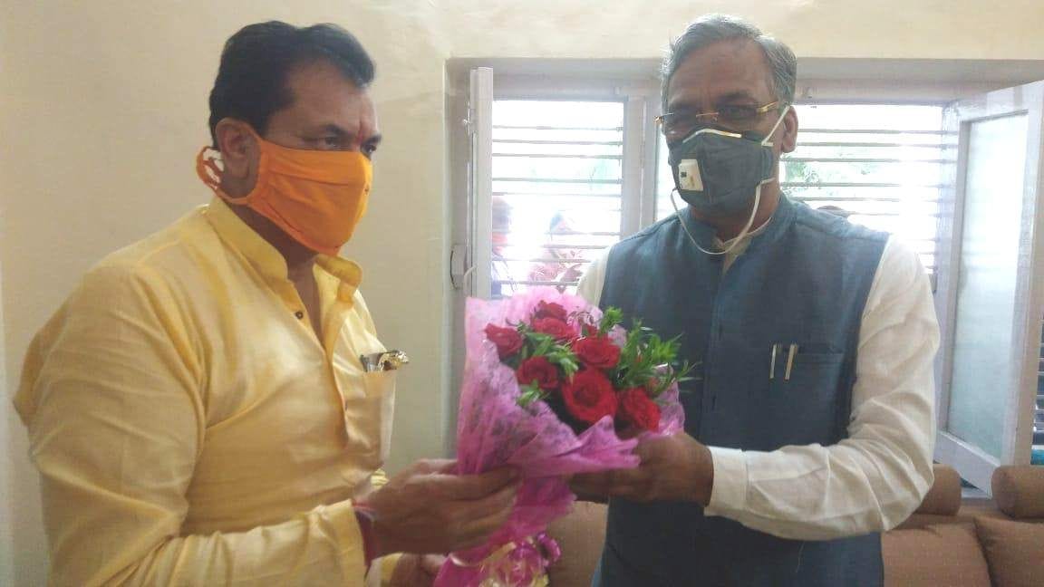 Vis Chairman expressed gratitude by meeting Chief Minister