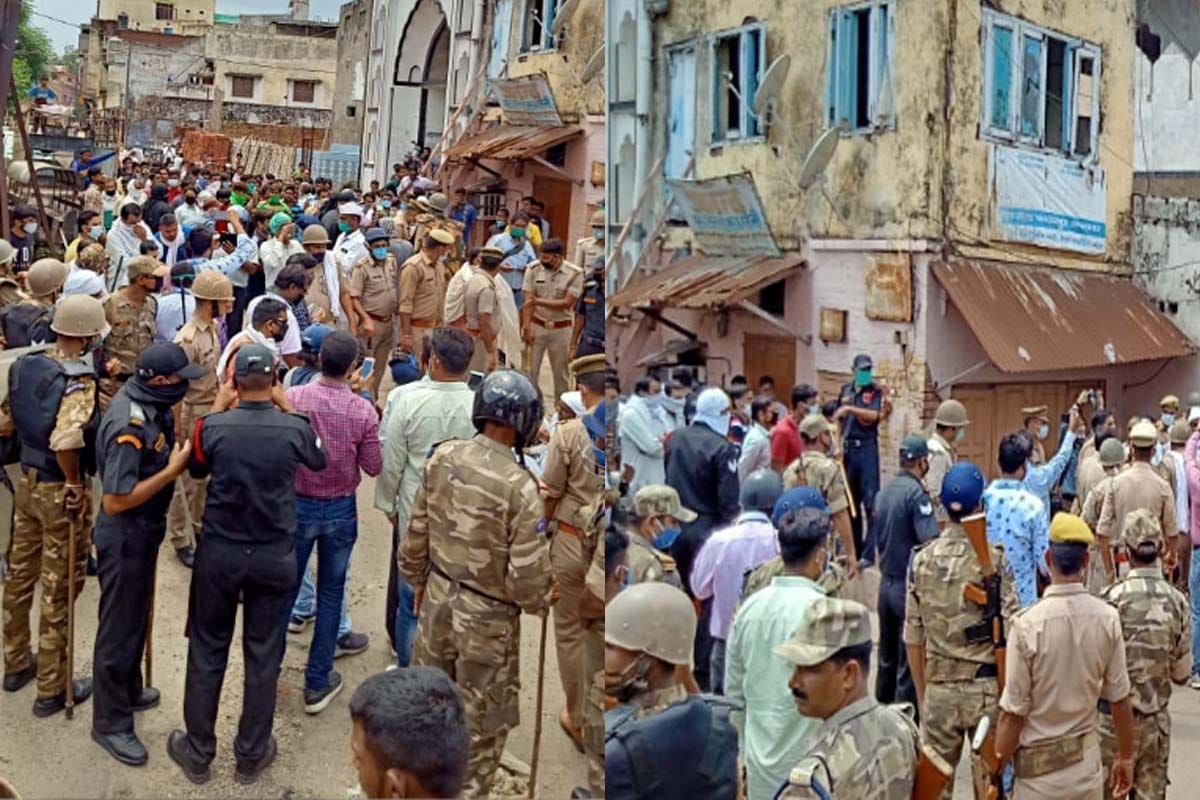 Protest of team reached to clamp down on illegal dairies in Meerut, way blocked, many arrested