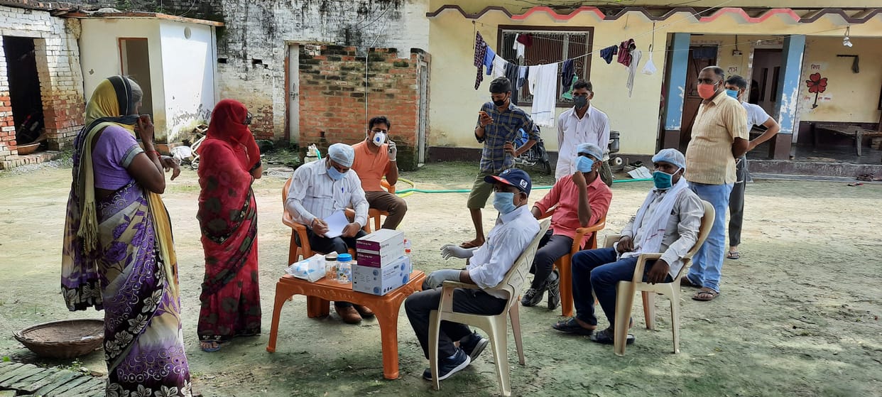 After being inspected, his wife and niece were infected