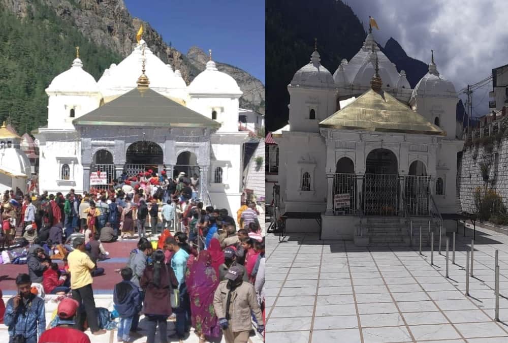 Corona Impact india in photos : Char dham yatra 2020 Before lockdown and after unlock