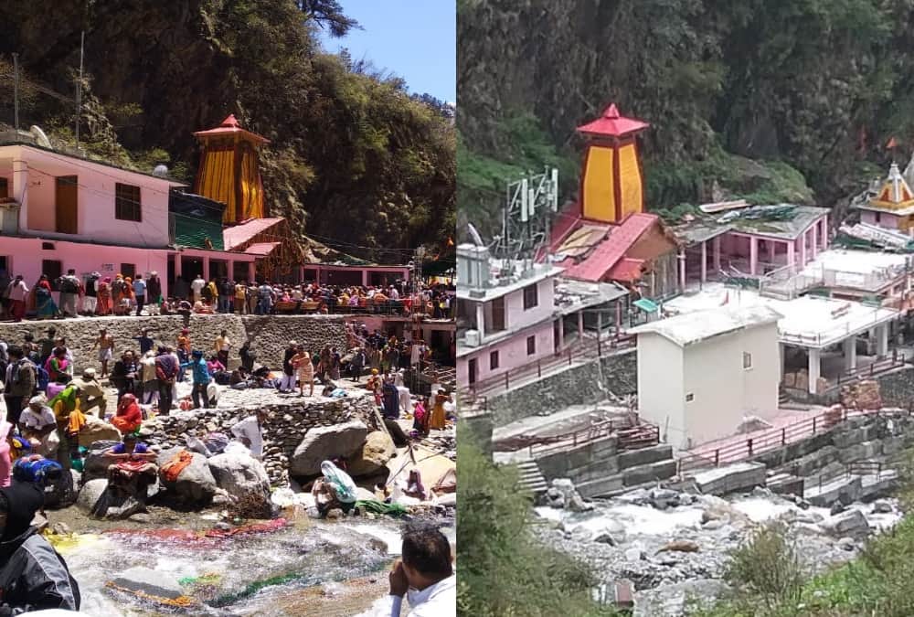 Corona Impact india in photos : Char dham yatra 2020 Before lockdown and after unlock