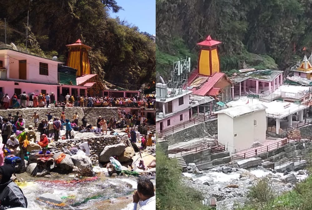 Corona Impact india in photos : Char dham yatra 2020 Before lockdown and after unlock