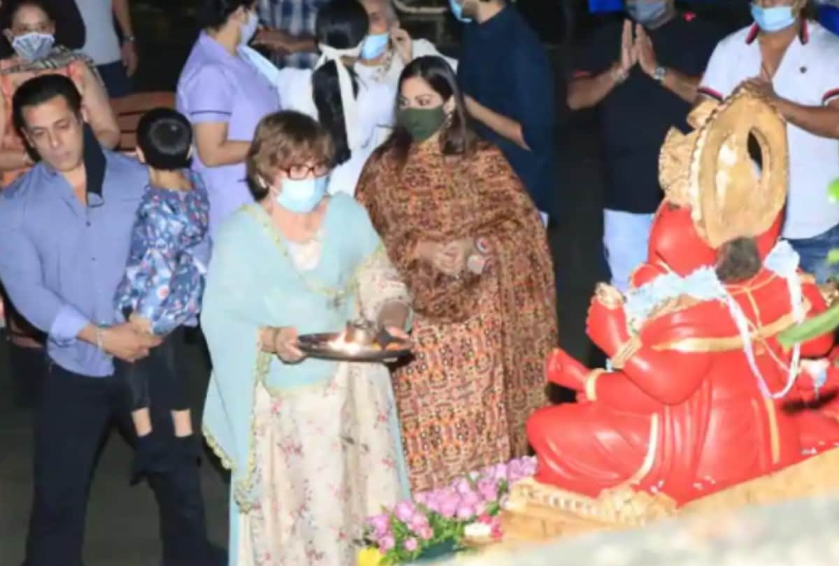 salman khan celebrate ganesh chaturthi with family