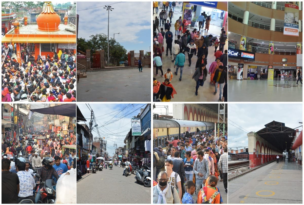 janta curfew then lockdown and now unlock Aligarh now and then see pictures