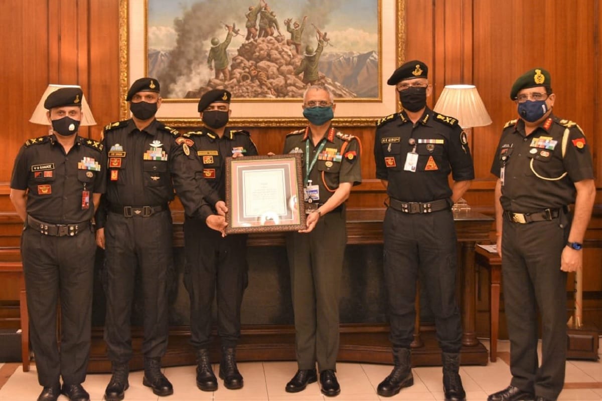 General Manoj Mukund Naravane conferred the COAS Unit Appreciation to 51 Special Action Group of the National Security Guards