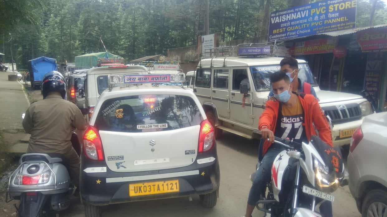 Jam in Lohaghat
