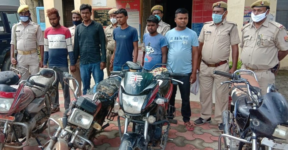 Five arrested with five stolen bikes