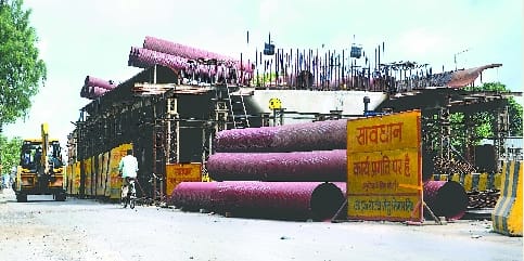 Work on steel spawning started on Chaupula flyover