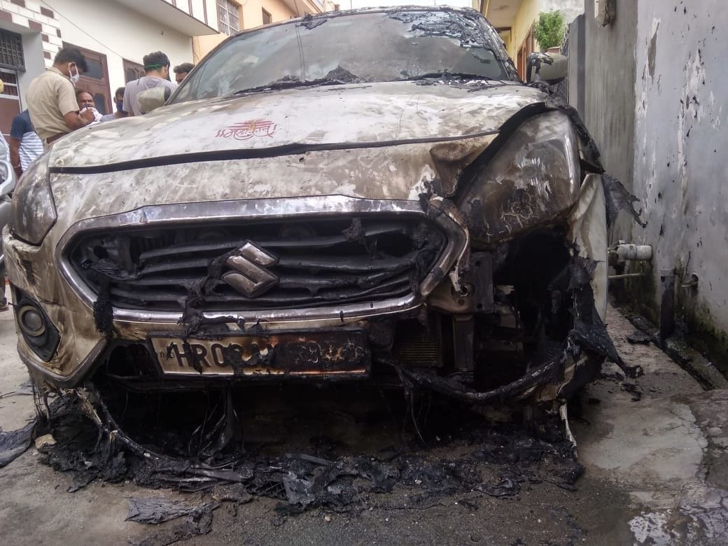 car , petrol, burn,home