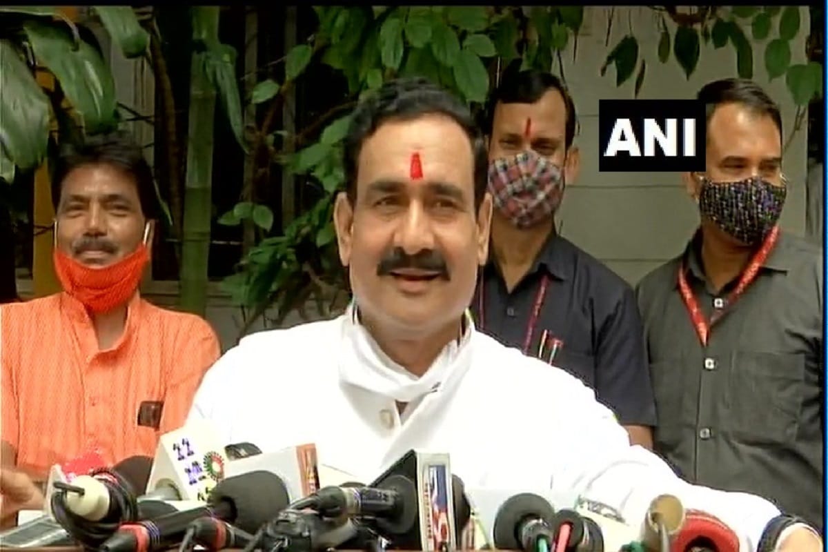 MP Home Minister Narottam Mishra publicly expressed regret for not wearing masks statements
