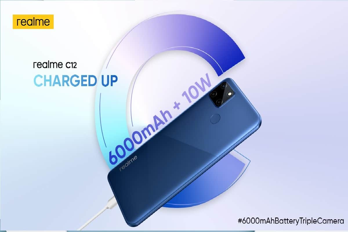 realme C12 now comes with a new 4GB and 64GB variant price and specifications