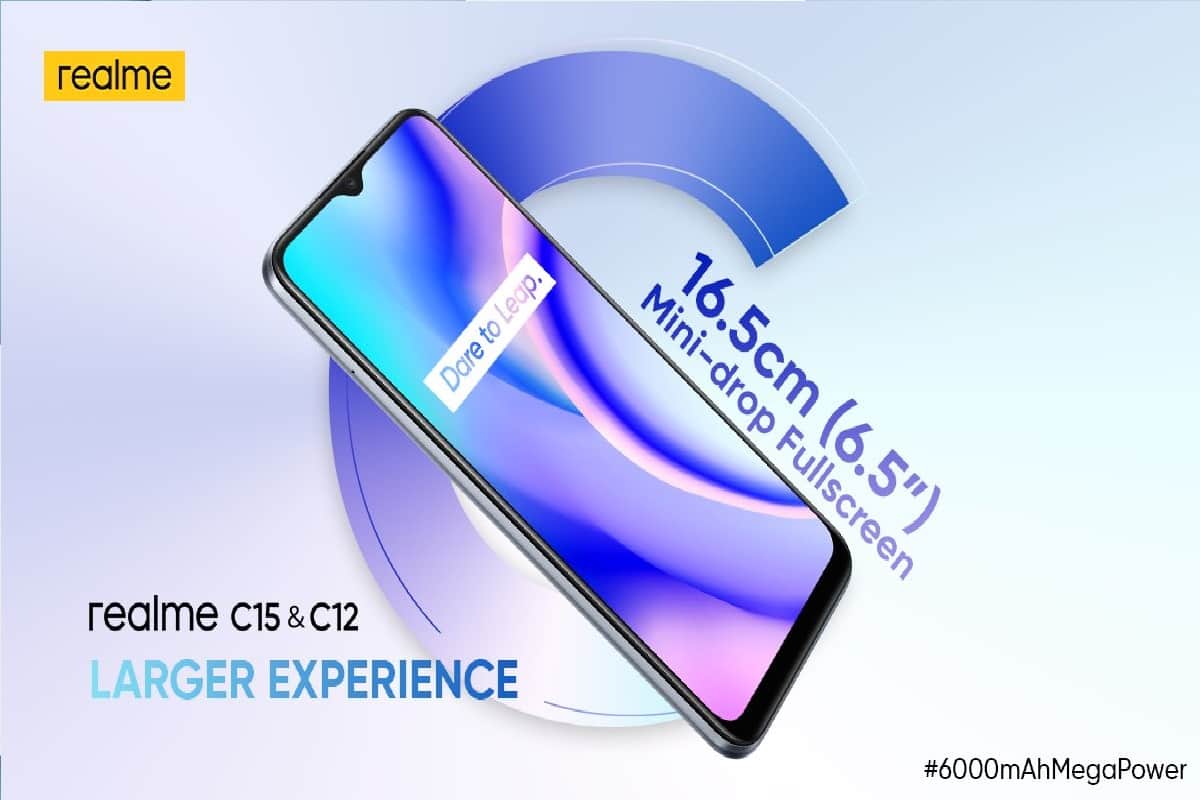 realme C12 now comes with a new 4GB and 64GB variant price and specifications