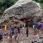 रियासी में बारिश के बाद भूस्खलन ने मचाई तबाही