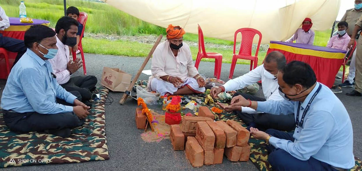 bhoomipoojan for terminal building