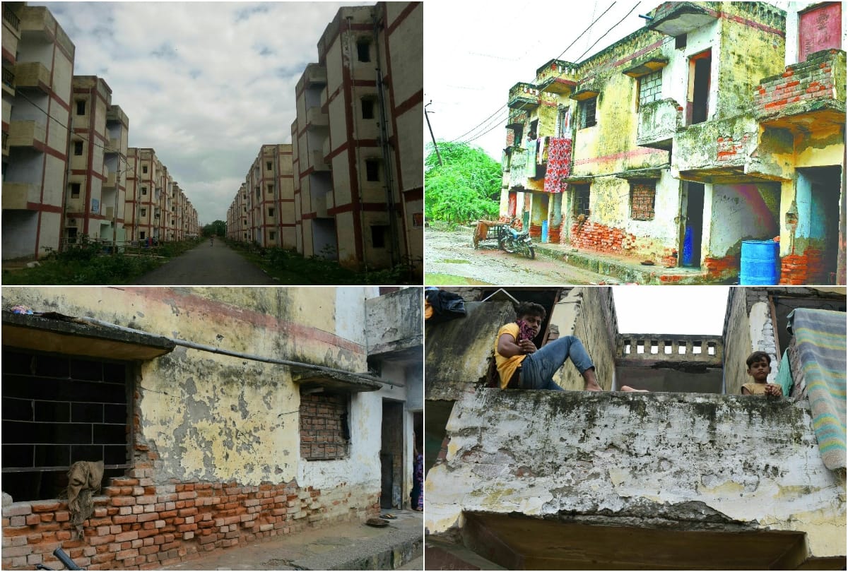 houses of the urban poor families are in poor condition