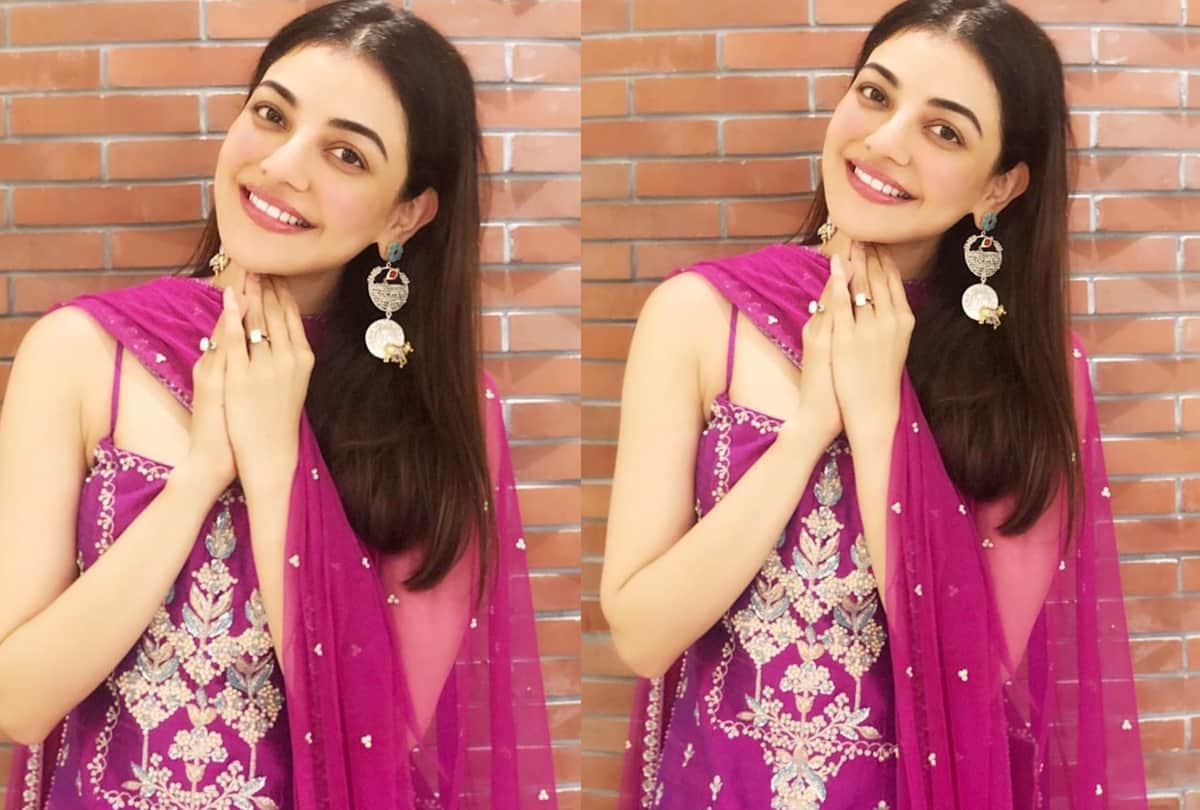 kajal aggarwal hand embroidery maxi dress is perfect