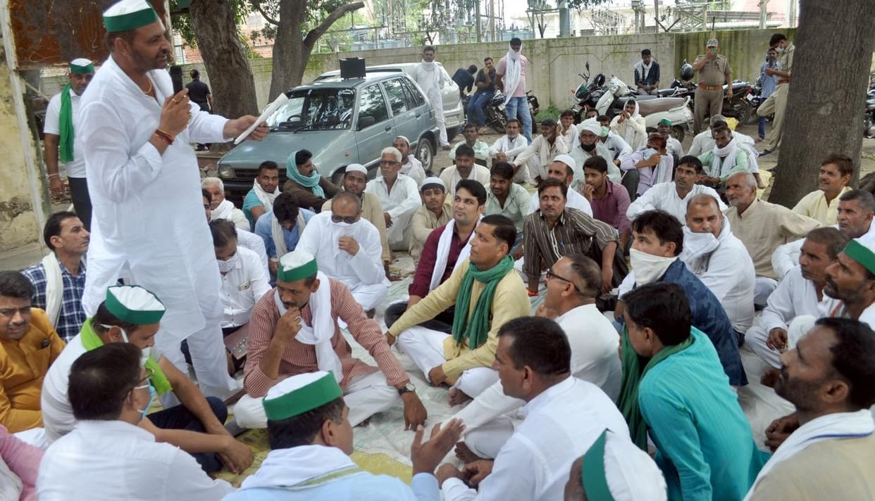 BKU protest against increasing electric load