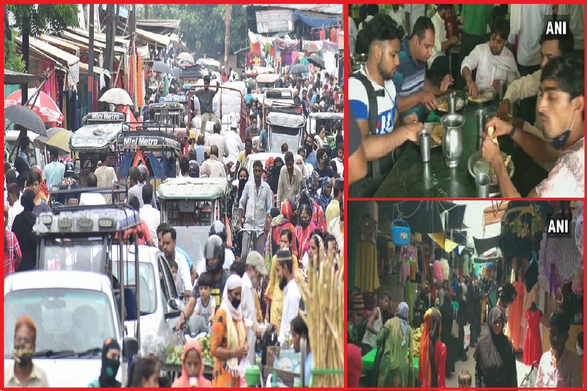 UP News: Social distancing is not being followed in markets and hotels, restaurants at Meerut