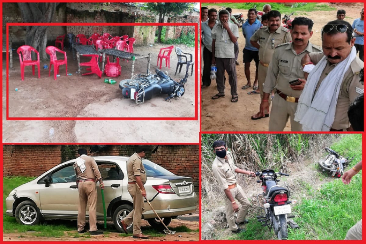 Meerut News in Hindi: firing in birthday party after reached police the youngers run away in jungal