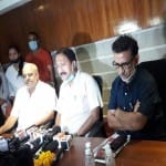 कांग्रेस नेता प्रदीप माथुर, विवेक बंसल व अनिल चौधरी