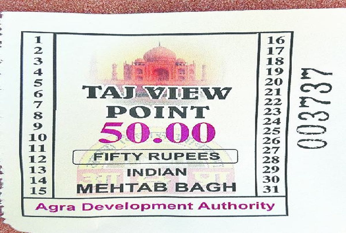 Tajmahal Agra News: Tajmahal View Point Ticket Rate