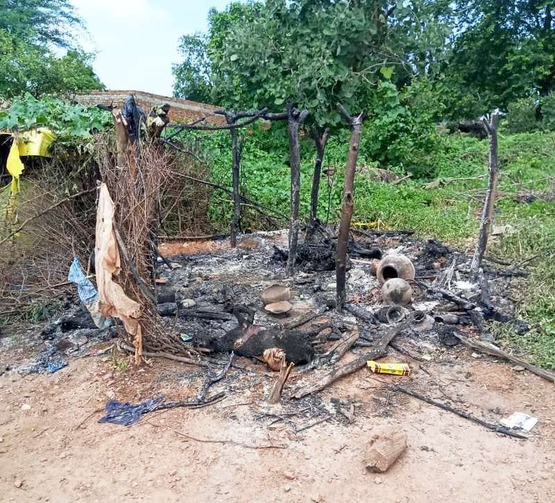 Livestock dies due to fire in cattle fence in mahoba
