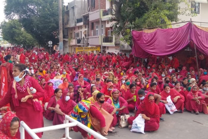 Haryana Asha Workers Protest