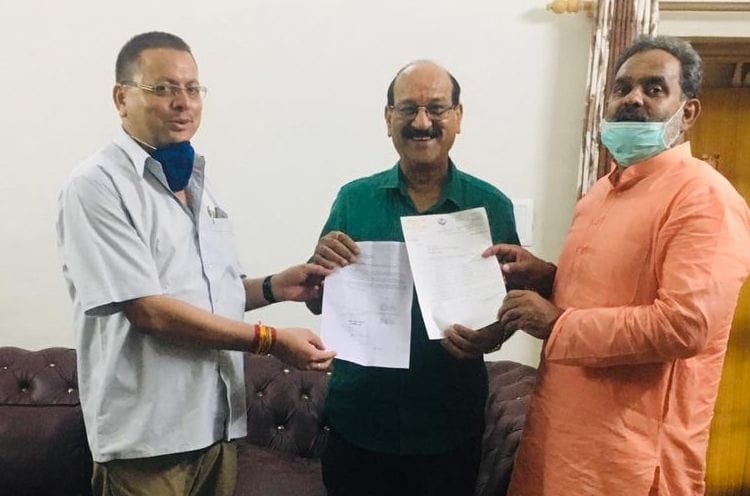 Memorandum submitted for compensation to hail affected farmers