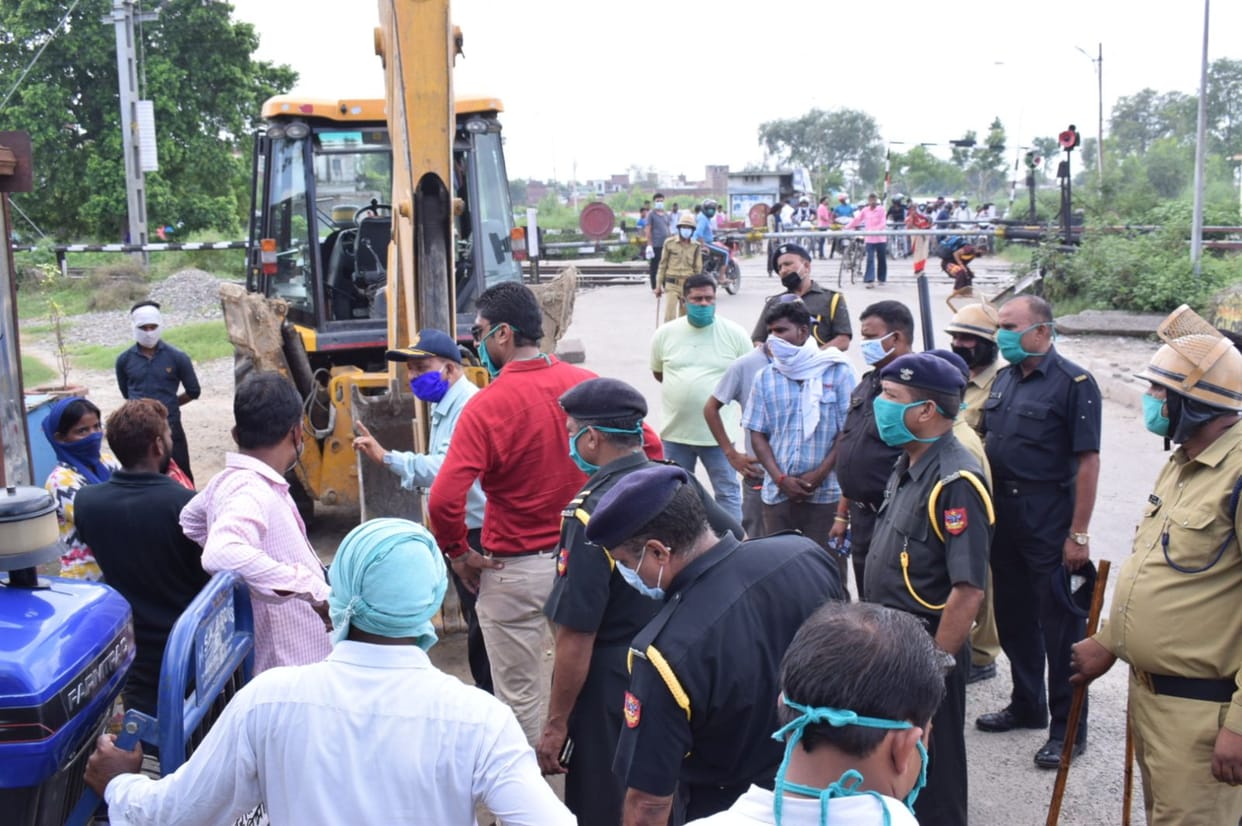 encrochment clear in moradabad