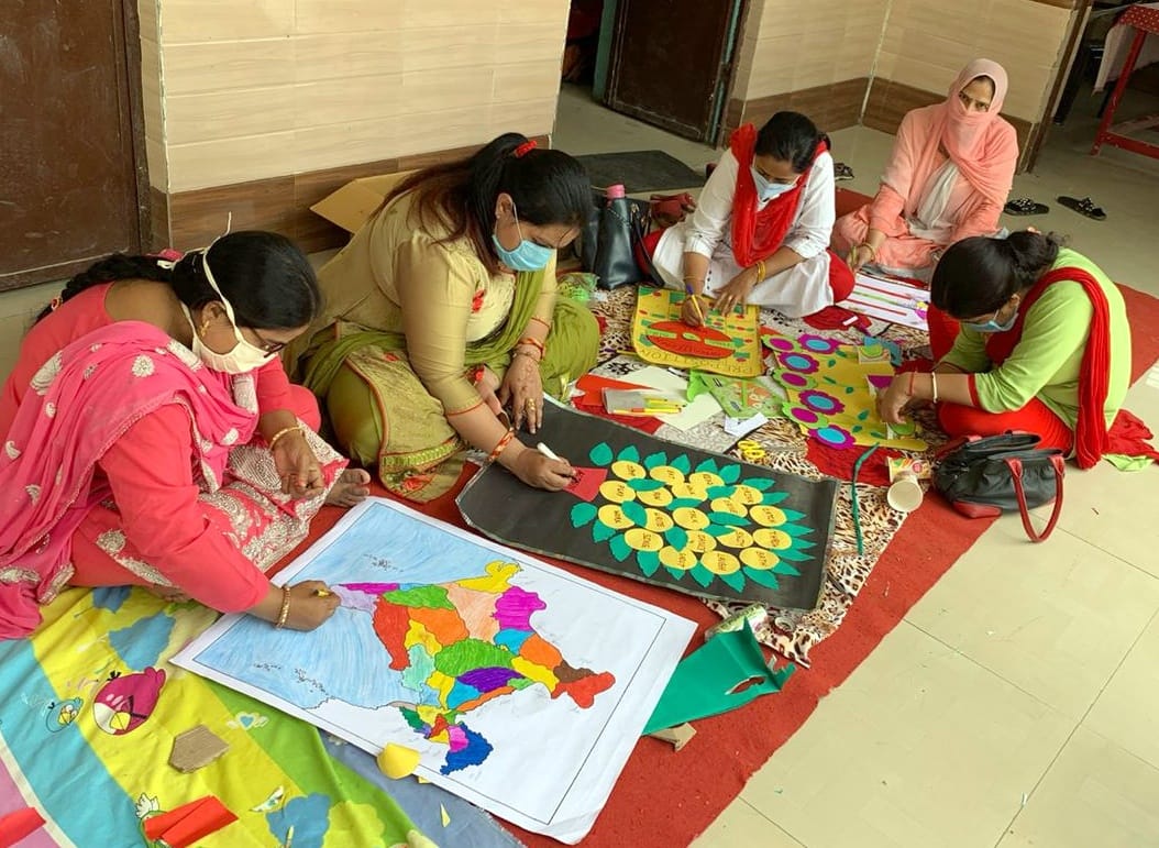 Online education started with model-poster in school