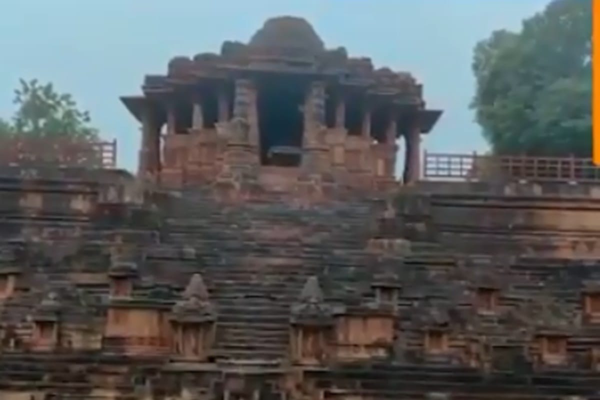 PM Narendra Modi Tweet on Twitter News Modhera Sun Temple video call it splendid on rainy day 