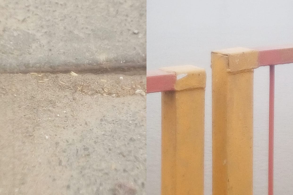 Prayagraj News: Pillar of Shastri bridge's down lane collapsed, traffic stopped, stir