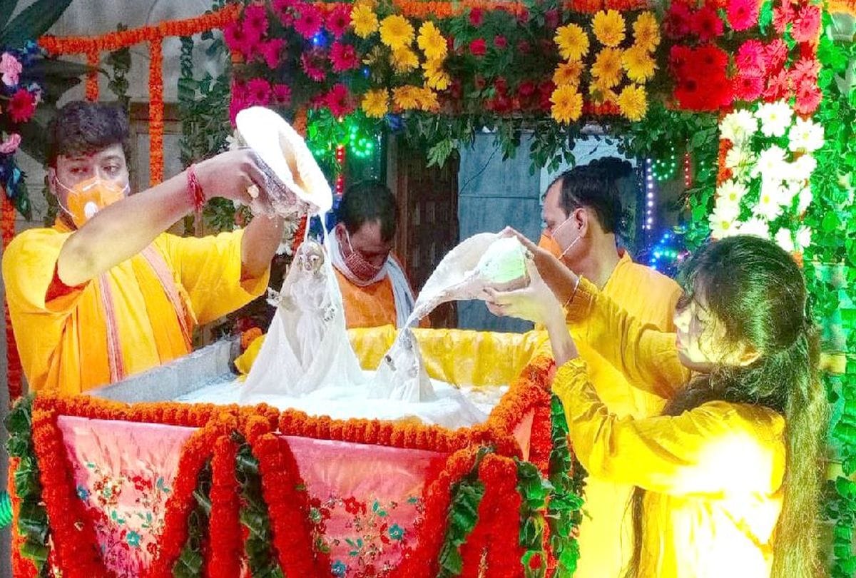 Celebrations In Mathura Of Radharani Birth