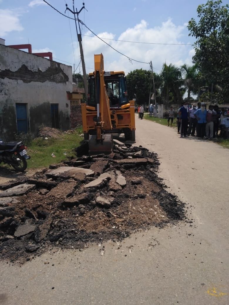 railway under bridge work started
