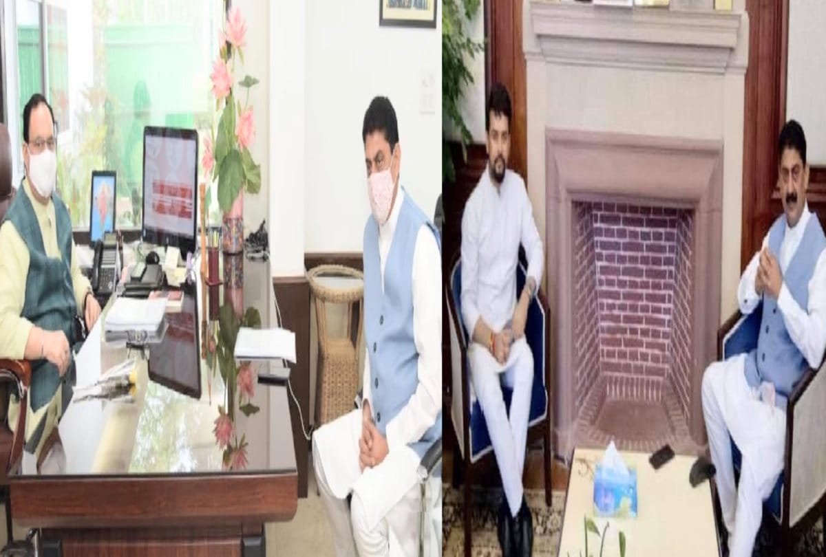 Two ministers of Jairam cabinet met with jp Nadda and Anurag, stirring in political corridors