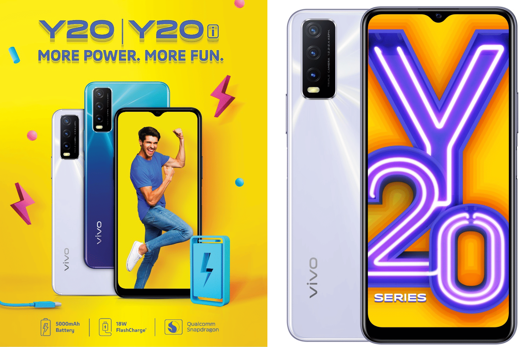 Vivo Y20 and Y20i smartphones launched in India, price starts at Rs 11490