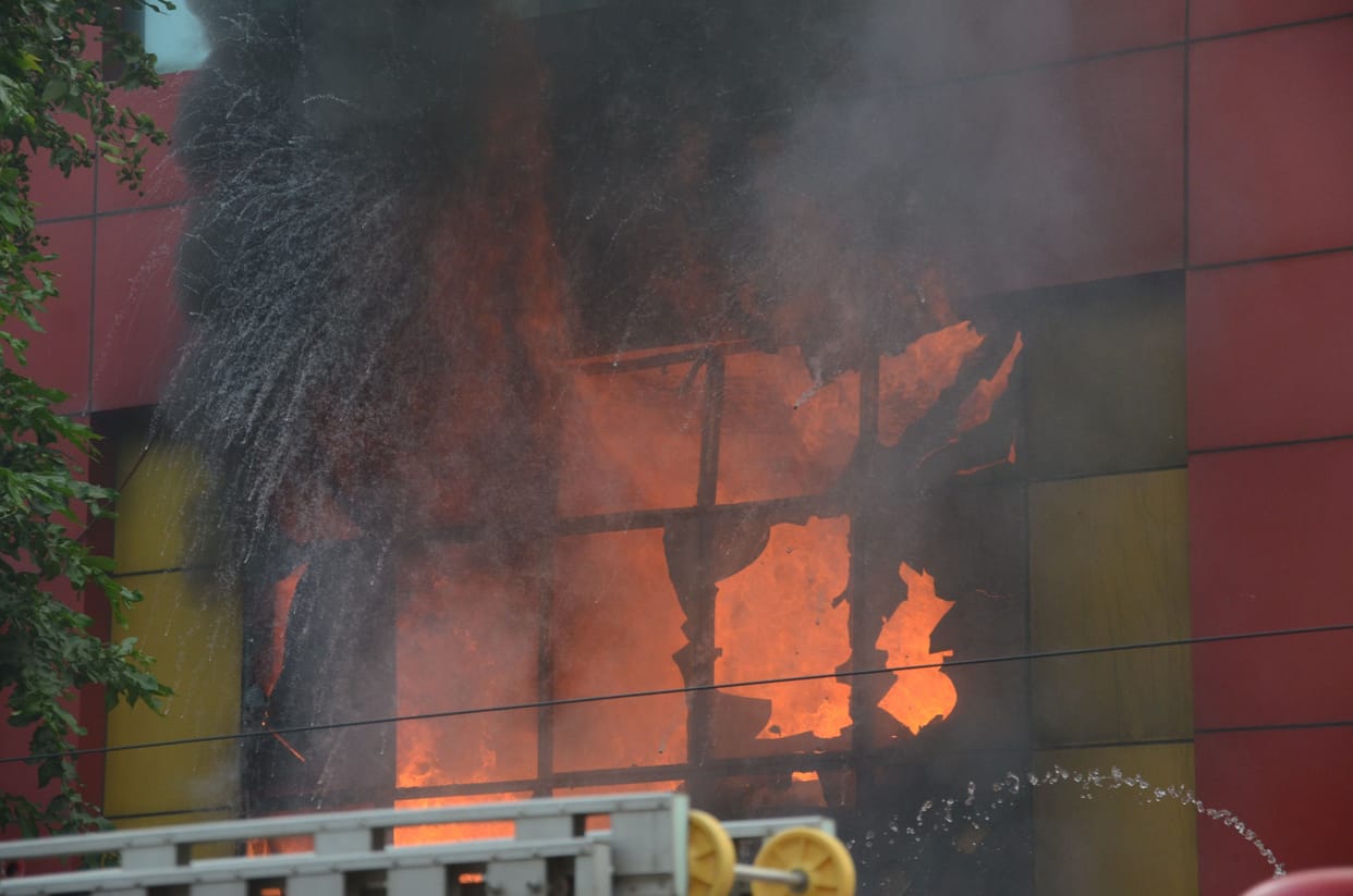 toy company caught fire