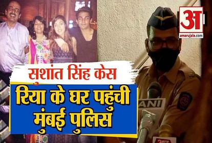 sushant singh case: mumbai police reach rhea chakraborty's house for security cbi ed and ncb investigation