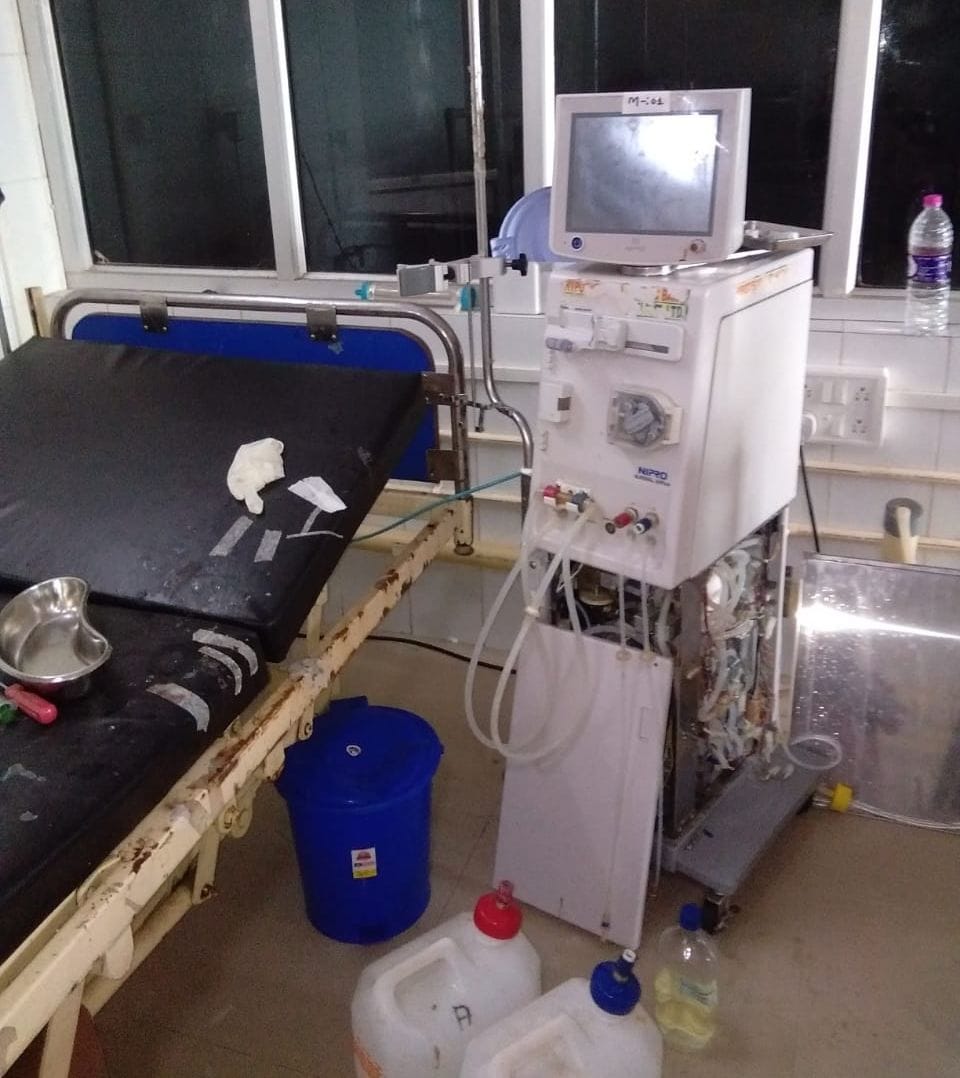 Dialysis machines spoiled, patient upset