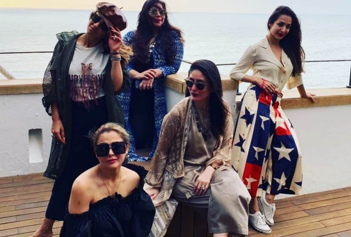 kareena kapoor malaika arora stylish look with girl gang pics viral on social media