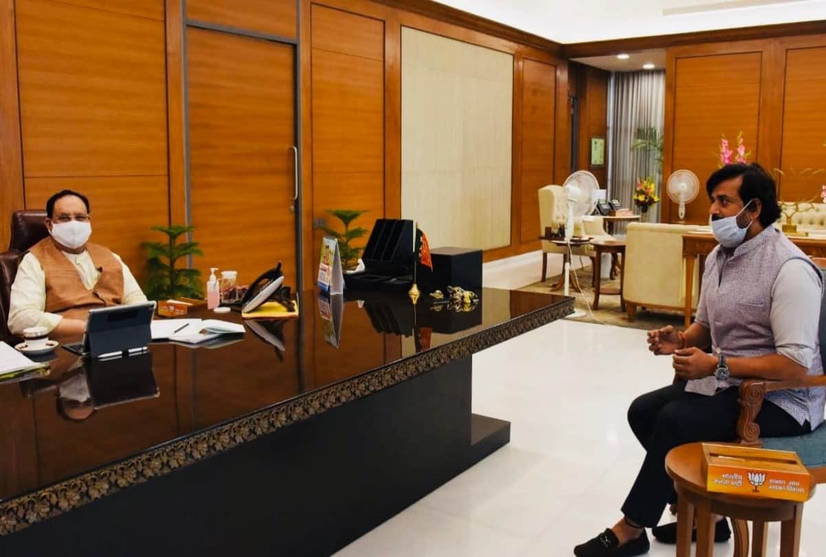 MP Ravi Kishan met BJP National President JP Nadda