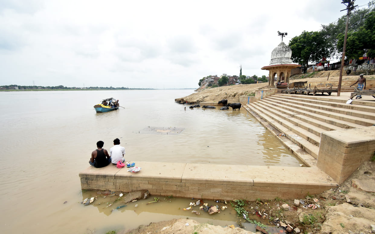 Ganga-Yamuna became calm, water level did not rise