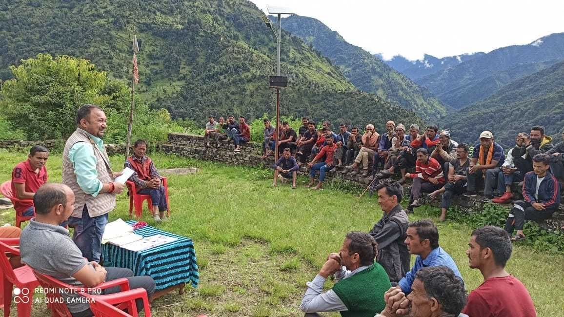 People of Pindarghati raised demand for solutions to problems