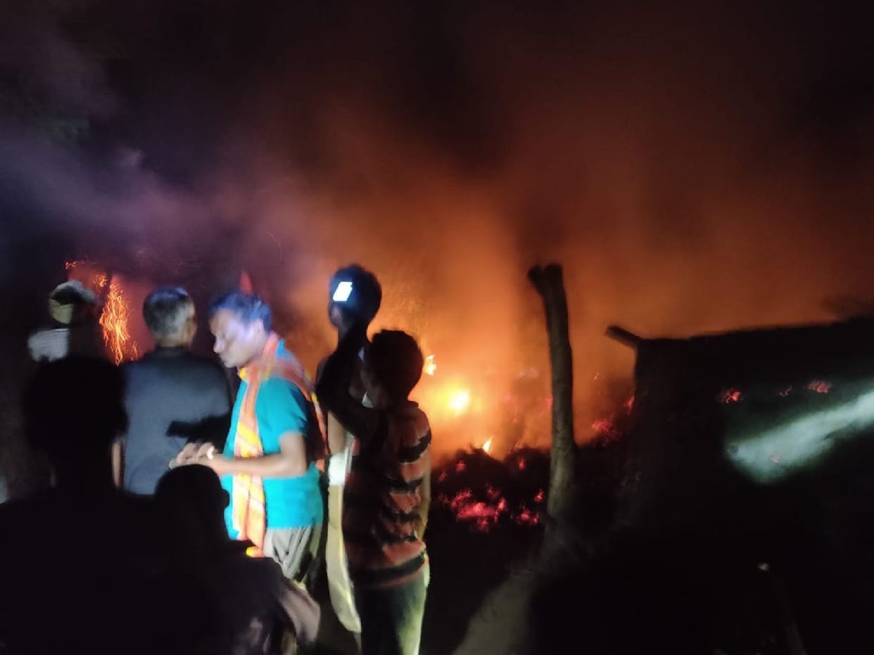 Youth set fire to shops and houses