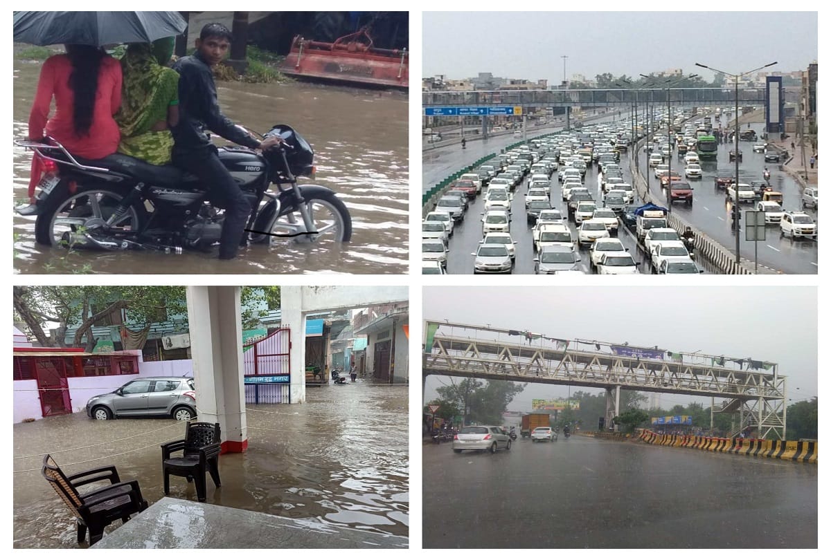 Delhi ncr weather update heavy rain lashes in delhi noida greater noida gurugram ghaziabad