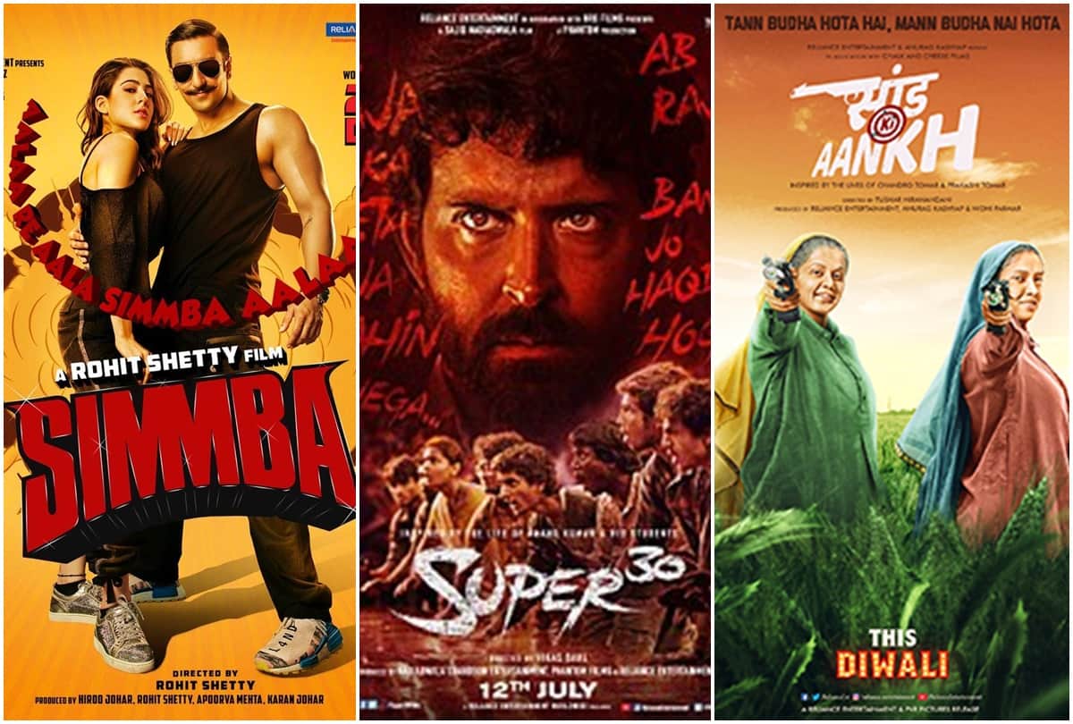 Simmba Saand Ki Aankh and Super 30 To Be Release In Theaters Of America