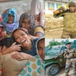 विलाप करते परिजन और साइड में प्रशांत का फाइल फोटो