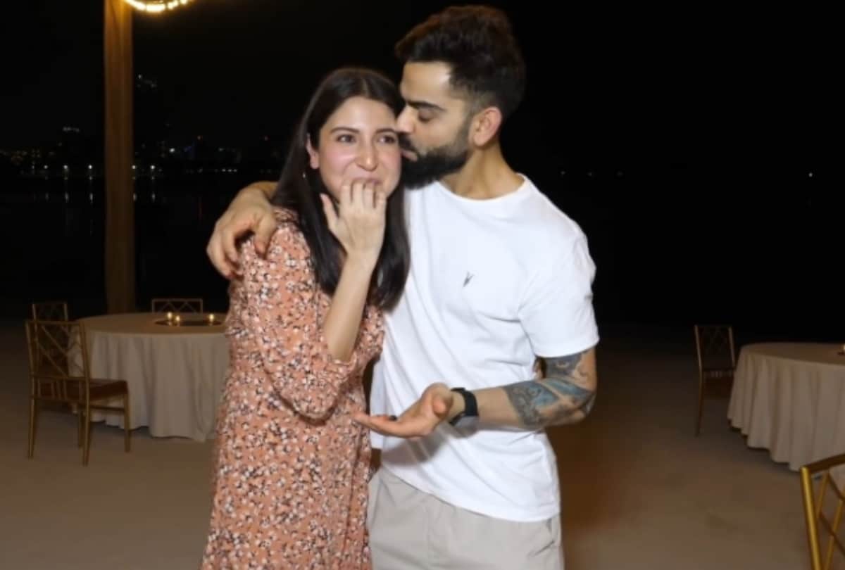 virat kohli birthday celebration anushka sharma flaunts pregnancy glow in black maxi dress