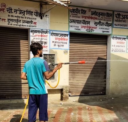Court premises and chambers sanitized