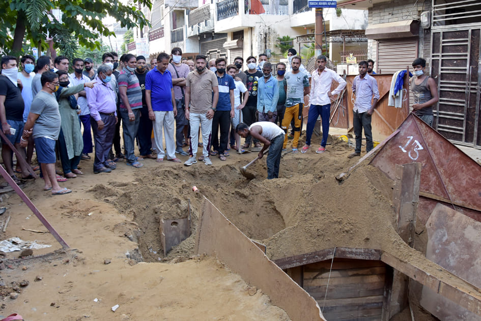 People created uproar during sewer dugout